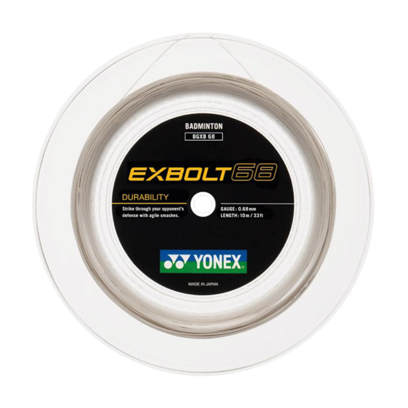 Bobina Badminton YONEX EXBOLT 68 White (200 Mts)