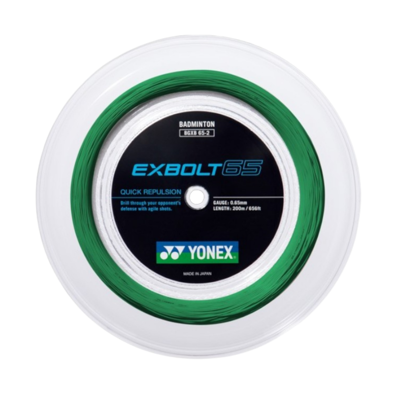 Roul Badminton YONEX EXBOLT 65 Green (200 Mts)