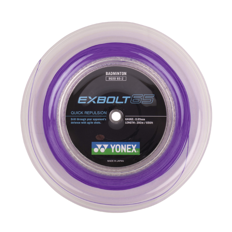 Badminton Reel YONEX EXBOLT 65 Purple (200 Mts)