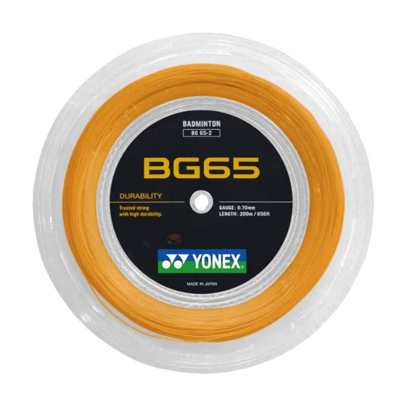 Rolo Badminton YONEX BG-65 Orange (200 Mts)