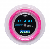 Badminton Reel YONEX BG-80 Neon Pink (200 Mts)