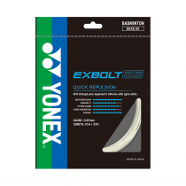 Badminton String YONEX EXBOLT 65 White (10 Mts)