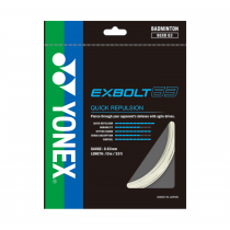 Badminton String YONEX EXBOLT 63 White (10 Mts)