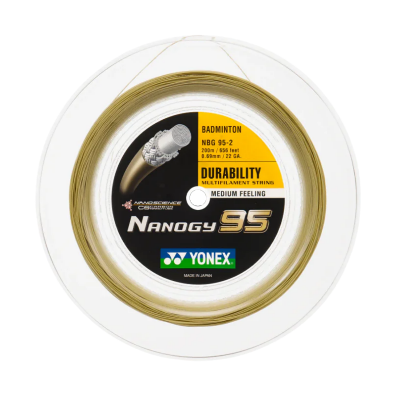 Rolo Badminton YONEX Nanogy 95 Gold (200 Mts)