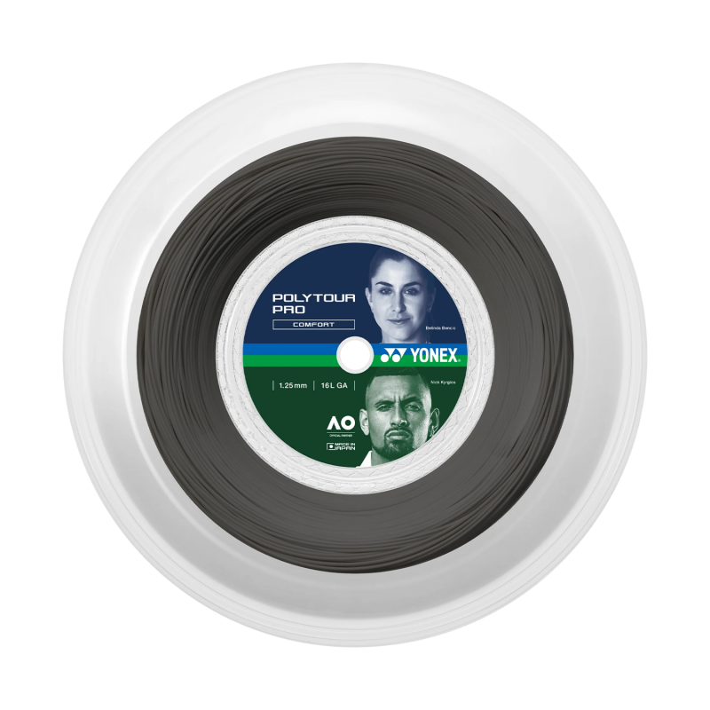 Rolo Tênis YONEX Poly Tour Pro 125 Graphite (200 Mts)