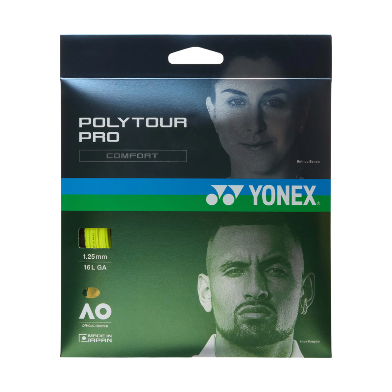 Cordaje Tenis YONEX Poly Tour Pro 125 Flash Yellow (12 Mts)