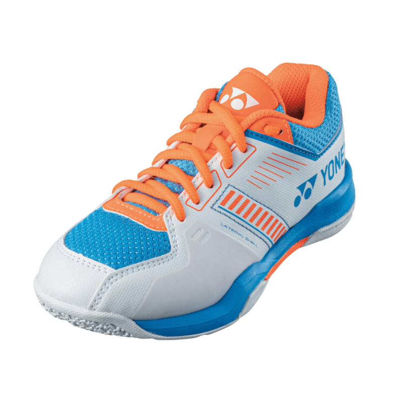 Badminton Shoes YONEX PC Strider Flow Junior (White / Sky Blue)