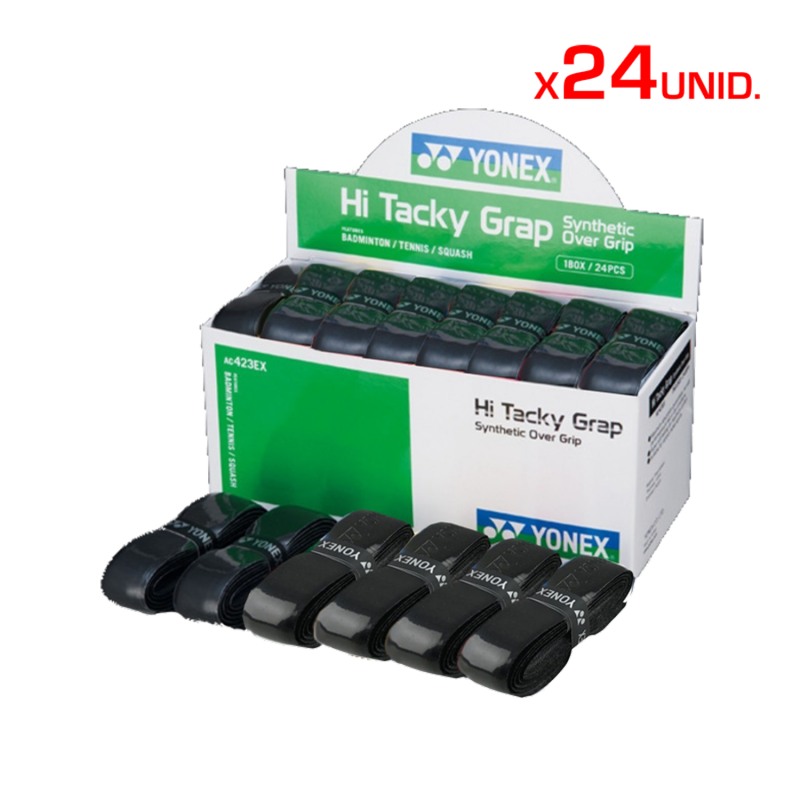 Grip YONEX HI TACKY AC423 EX (BLACK) (24 Unités)