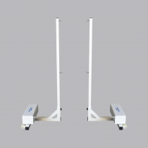 CDD Set of portable aluminum badminton posts (2 Units)