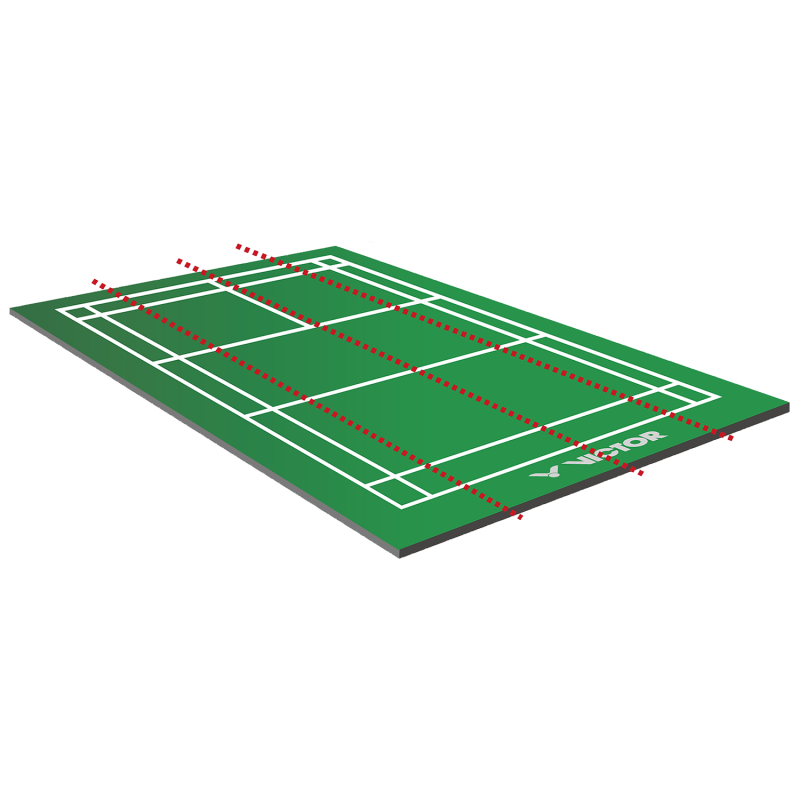Tapiz Bádminton Victor 1 o 2 piezas