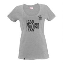 T-Shirt Lady Carolina Marín - I can because I believe I can (Grey)