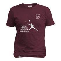 T-Shirt Men Carolina Marín - Silhouette Puedo (Burgundy)
