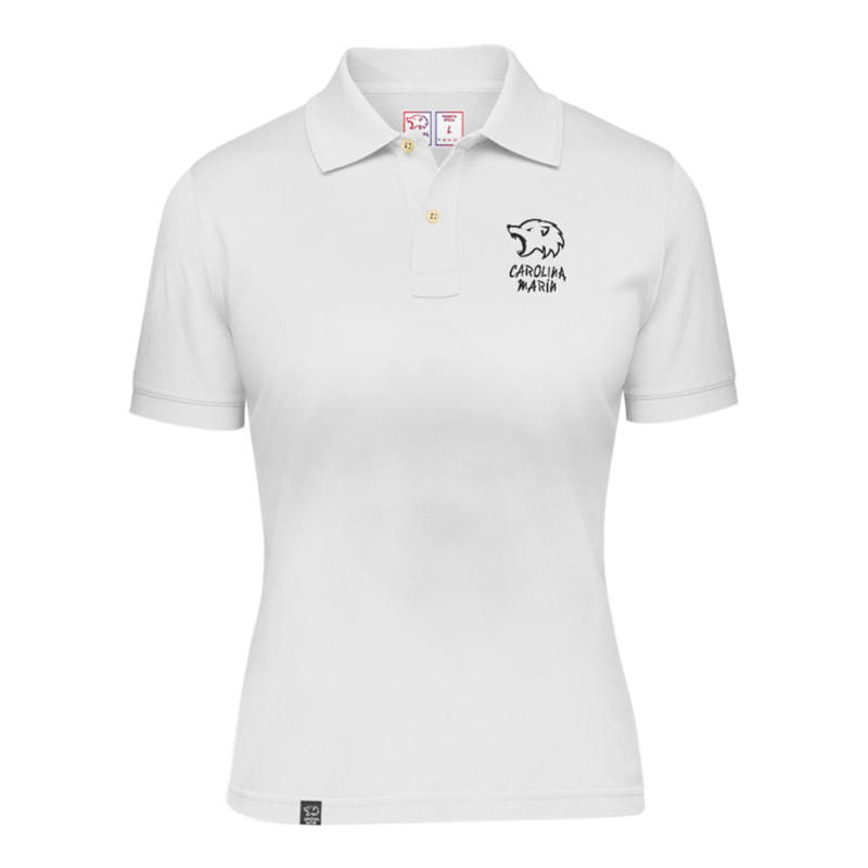 Polo Chica Carolina Marín - Logo (Blanco)