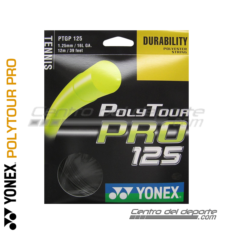 Cordage Tennis YONEX Poly Tour Pro 125 Graphite (12 Mts)