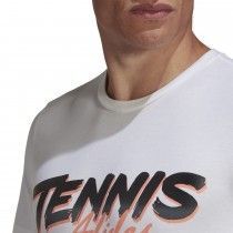 Camiseta ADIDAS Tennis Script (WHITE)