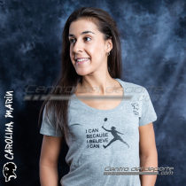 T-Shirt Lady Carolina Marín - I Can (Negra)