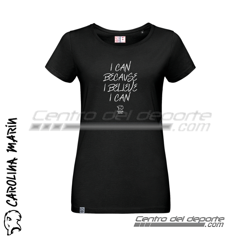 T-Shirt Lady Carolina Marín - I Can (Negra)