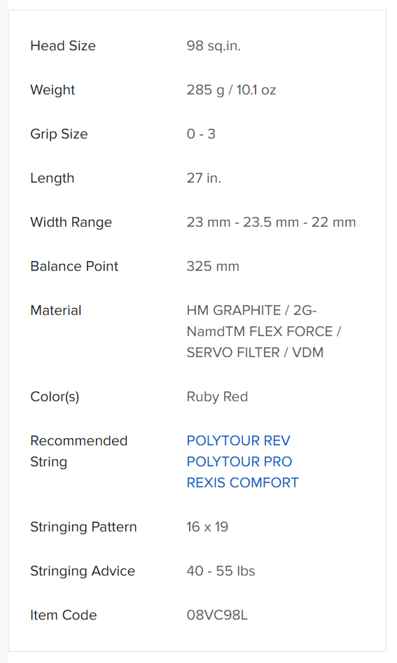 VCORE_98L_2026_RUBY_RED_CARACTERISTICAS.PNG